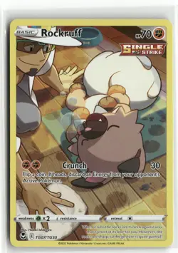 Pokemon Rockruff TG07/TG30 UR 2022 SWSH12: Silver Tempest Trainer Gallery - Image 1