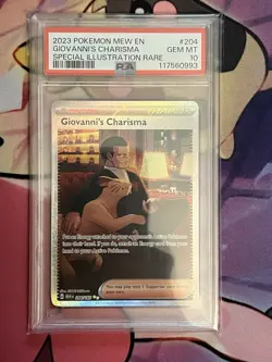 2023 Pokemon 151 Giovanni's Charisma SIR Psa 10 - Image 1