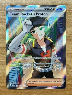Pokemon Team Rocket's Proton Destined Rivals Full Art Ultra Rare 227/182 NM/Mint - Image 1