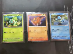 Pokemon Scarlet & Violet 151: Poster Collection Black Star Promo Starters Set - Image 1