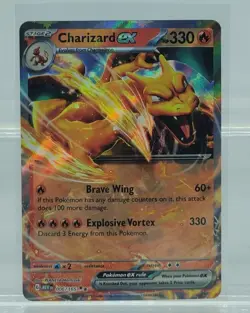 Pokemon Charizard ex 006/165 Double Rare Scarlet & Violet 151 LP - Image 1
