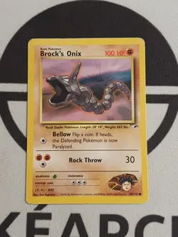 Brock's Onix 69/132 Gym Heroes Set Pokemon Karte TCG Pokemon Rockos - Image 2