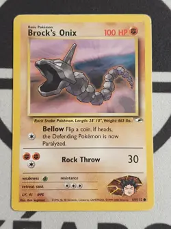 Brock's Onix 69/132 Gym Heroes Set Pokemon Karte TCG Pokemon Rockos - Image 3