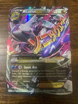 Pokemon TCG M Latios EX 59/108 Roaring Skies Holo - Image 1