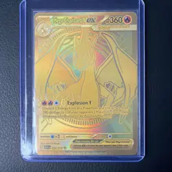 Mega Charizard Y EX 294/217 Gold Hyper Rare, Ascended Heroes, Pokemon TCG (NM) - Image 2
