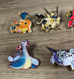 Pokemon Collector Enamel Pin Lot x8 - Charizard - Snorlax & Lapras - Necrozma - Image 2