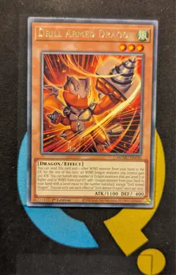 MZMU-EN030 Drill Armed Dragon Rare 1st Edition YuGiOh - Image 1