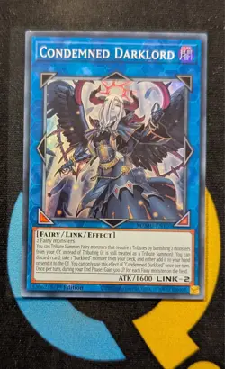 MZMU-EN107 Condemned Darklord Super Rare 1st Edition YuGiOh - Image 1