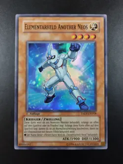 YUGIOH 2007 | ELEMENTAL HERO NEOS ALIUS | TAEV-DE018 | 1ST EDT | GERMAN | EX-NM - Image 1