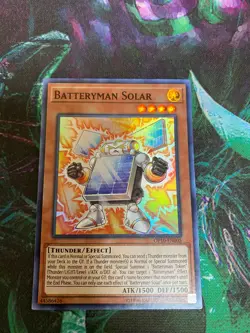 OP10-EN005 Batteryman Solar Super Rare UNL Edition NM YuGiOh AMERICAN - Image 1
