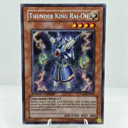Yu-Gi-Oh Thunder King Rai-Oh YG02-EN001 Limited Ed GX 2 Promo Secret Rare LP - Image 1