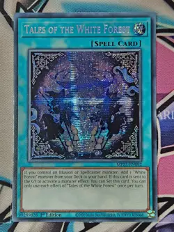 YUGIOH MP25-EN092 Tales of the White Forest Prismatic Secret 1ST EDITION - Image 1