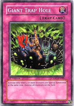 Giant Trap Hole CSOC-EN080 Yu-Gi-Oh! Light Play 1st Edition - Image 1
