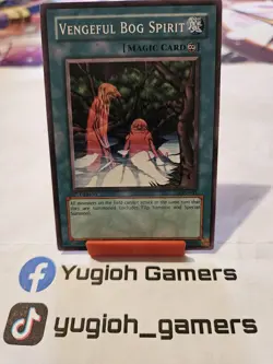 Yu-Gi-Oh Vengeful Bog Spirit LON 1st Edition Common Light Played - Image 1