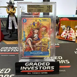 2024 One Piece Monkey D. Luffy P-043 2nd Anniversary Tournament Promo BGS 10 - Image 1