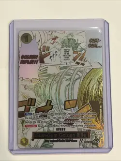 One Piece CCG OP15-116 Gum-Gum Golden Rifle Manga Alt Art - Image 1