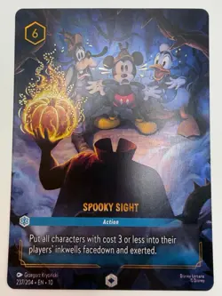 Disney Lorcana Spooky Sight 237/204 Enchanted Holo Rare NM Whispers In The Well - Image 1