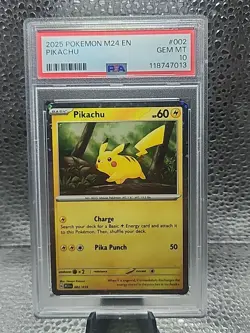 PSA 10 - 2025 Pokemon M24 En-Mcdonald'S Collection 002 Pikachu - Image 1