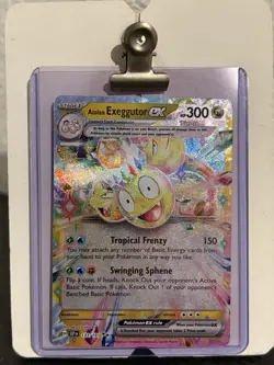 Pokemon Alolan Exeggutor GX Trading Card Game Holofoil Promo - Image 1