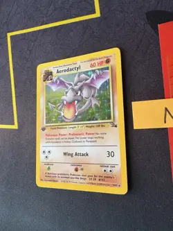 Pokemon Aerodactyl #1/62 Holo Rare Fossil 1st Edition🔥PSA Grade🔥233💎NM ++💎 - Image 3