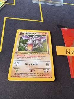 Pokemon Aerodactyl #1/62 Holo Rare Fossil 1st Edition🔥PSA Grade🔥233💎NM ++💎 - Image 4