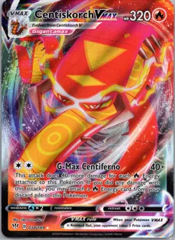 CENTISKORCH VMAX 034/189 HOLO RARE VMAX DARKNESS ABLAZE POKEMON NM - Image 1