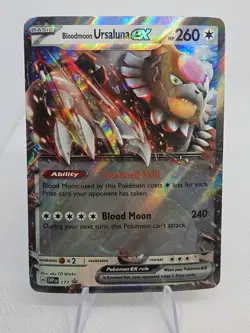 Bloodmoon Ursaluna ex SVP177 Black Star Promos Scarlet & Violet Holo Pokemon - Image 1