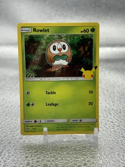 Pokemon Rowlet 007/025 Holo Promo McDonald's 25th Anniversary Basic English - Image 1