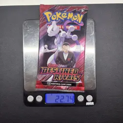 HEAVY! 22.74g Destined Rivals Pokemon TCG Booster (SEALED) - Image 1