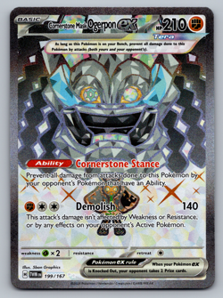 Cornerstone Mask Ogerpon ex Pokemon Twilight Masquerade 199/167 Ultra Rare NM - Image 1