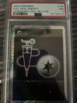 Pokemon Legendary Collection Full Heal Energy #100 2002 Edition PSA 7 - Image 1