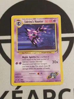Sabrina's Alpollo 58/132 Gym Heroes Set Pokemon Karte TCG Pokemon Haunter - Image 2