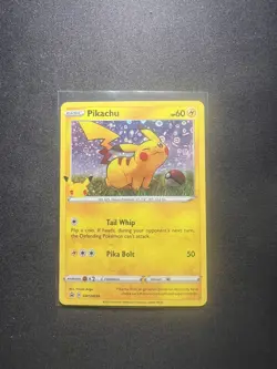 2020 Pokemon Pikachu - (General Mills) SWSH039 Holo Black Star Promo - Image 1