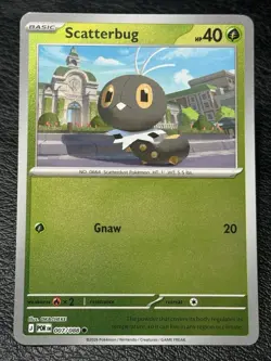 Scatterbug 007/088 - Reverse Holo - Pokemon TCG: Perfect Order - English NM - Image 1