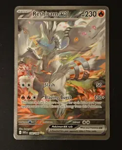 Pokemon TCG Reshiram Holo Full Art Sir 166/086 White Flare NM+ Pack Fresh - Image 1