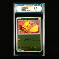 TQG 9.5 MINT+ 2024 Pokemon JPN Pikachu 216/SV-P Promo - Image 1