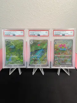 SEQUENTIAL Bulbasaur #166 Ivysaur #167 Venasaur #198 SV Pokemon 151 PSA 9 MINT - Image 1