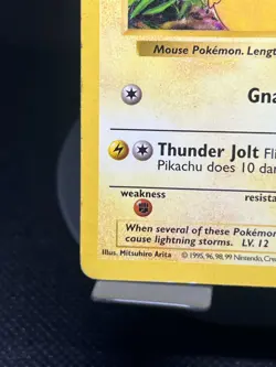 Pokemon TCG Pikachu 58/102 Base Set Shadowless HP - Image 4