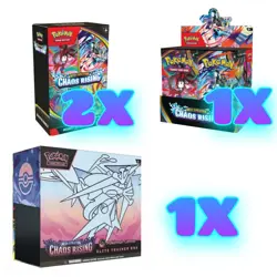 CHAOS RISING Pokemon Center ETB x1 + Booster Box + Booster Bundle x2 Presale - Image 1