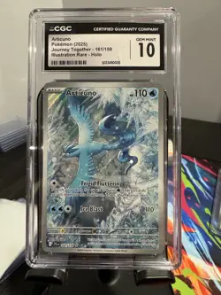2025 Pokemon Journey Together Illustration Rare #161 Articuno CGC 10 GEM MINT - Image 1