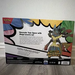 Pokemon TCG Mega Evolution Ascended Heroes Mega Lucario Box 10 Boosters Promo - Image 3