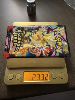 23.3g HEAVY Pokemon Ascended Heroes Booster Pack Sealed - Possible God Pack! - Image 1