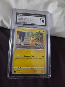 Pikachu #27 Japanese 2022 Pokemon Go CGC Gem Mint 10 - Image 1