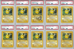 Pokemon PSA 1-10 Complete Set w/ Auto: Pikachu Jungle 1999 #60 VERONICA TAYLOR - Image 1
