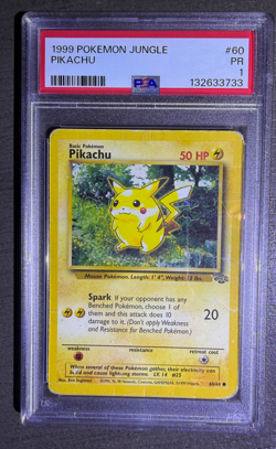 Pokemon PSA 1-10 Complete Set w/ Auto: Pikachu Jungle 1999 #60 VERONICA TAYLOR - Image 3