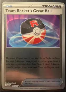 Team Rocket’s Great Ball 205/217 Rev. Holo - Ascended Heroes - Pokemon TCG NM - Image 1