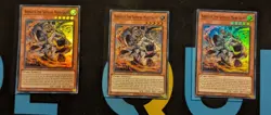 MZMU-EN051 Arequus the Shining Mars Saint x3 Super Rare 1st Ed YuGiOh Playset - Image 1