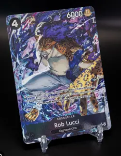 Rob Lucci Alt Art OP15 EB04-048 One Piece Egghead Crisis English 🔥 - Image 1