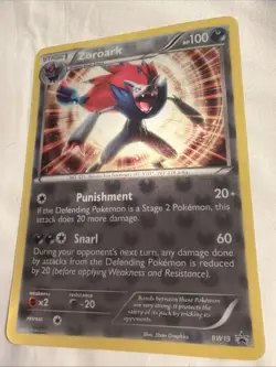 Pokemon Jumbo Card Zoroark and Legendary Pokemon BW19 - Image 1