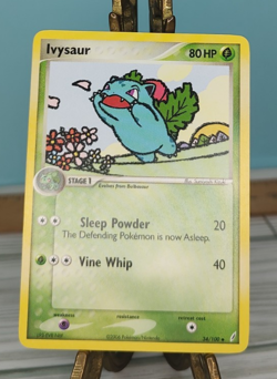 Pokemon Ivysaur Crystal Guardians 34/100 Uncommon Non-Holo Trading Card TCG - Image 1